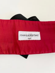 French Red Leather Flower Belt