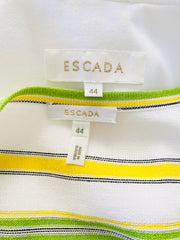 Embroidered Honey Bee White Jacket & Blouse Set