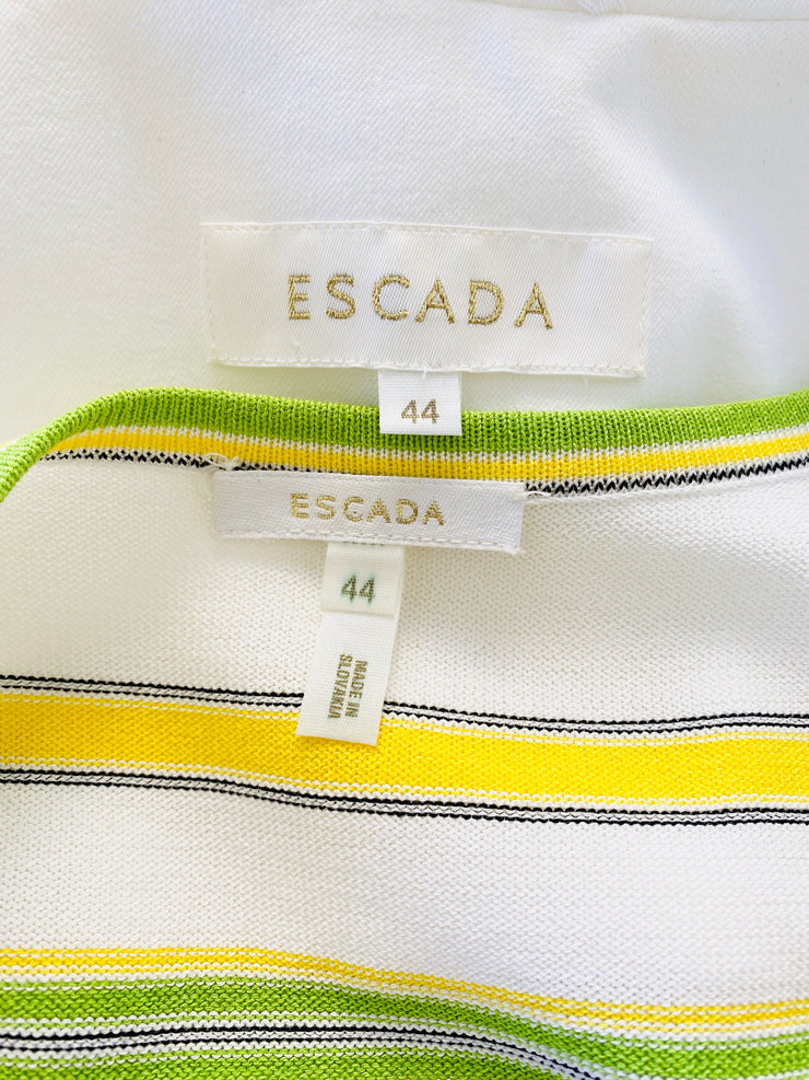 Embroidered Honey Bee White Jacket & Blouse Set