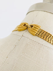 Gold Tassel Choker Necklace