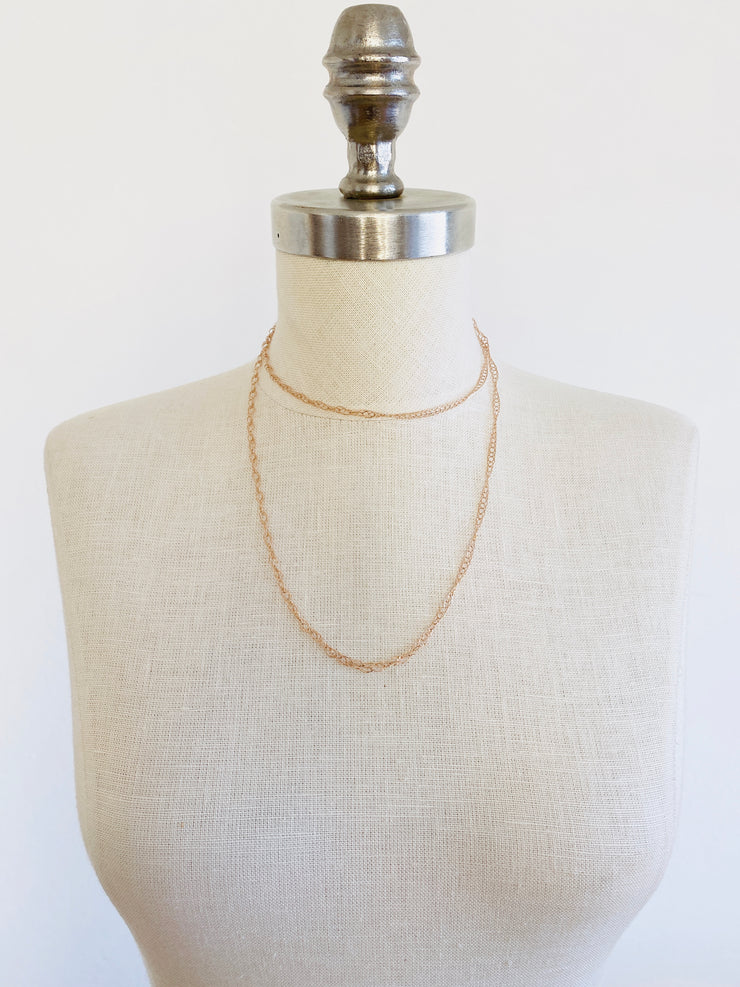 Italian 14K Rose Gold Necklace