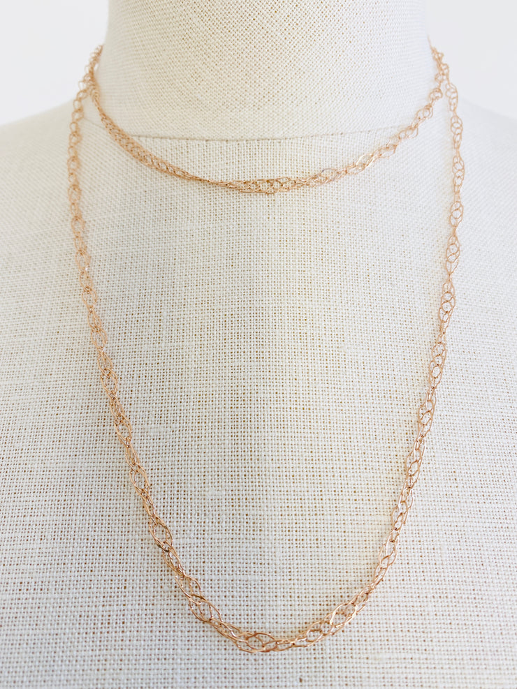 Italian 14K Rose Gold Necklace