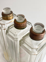 1935 Art Deco French Guilloché Perfume Bottles