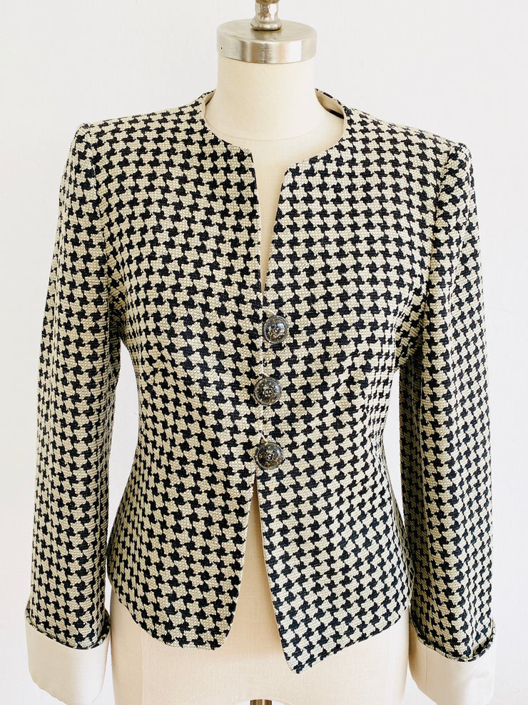 Armani Houndstooth Blazer Jacket