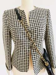 Armani Houndstooth Blazer Jacket