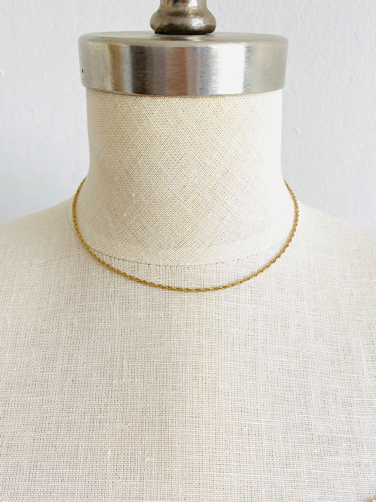 14K Rope Chain Necklace 2.3 GRAMS 15"