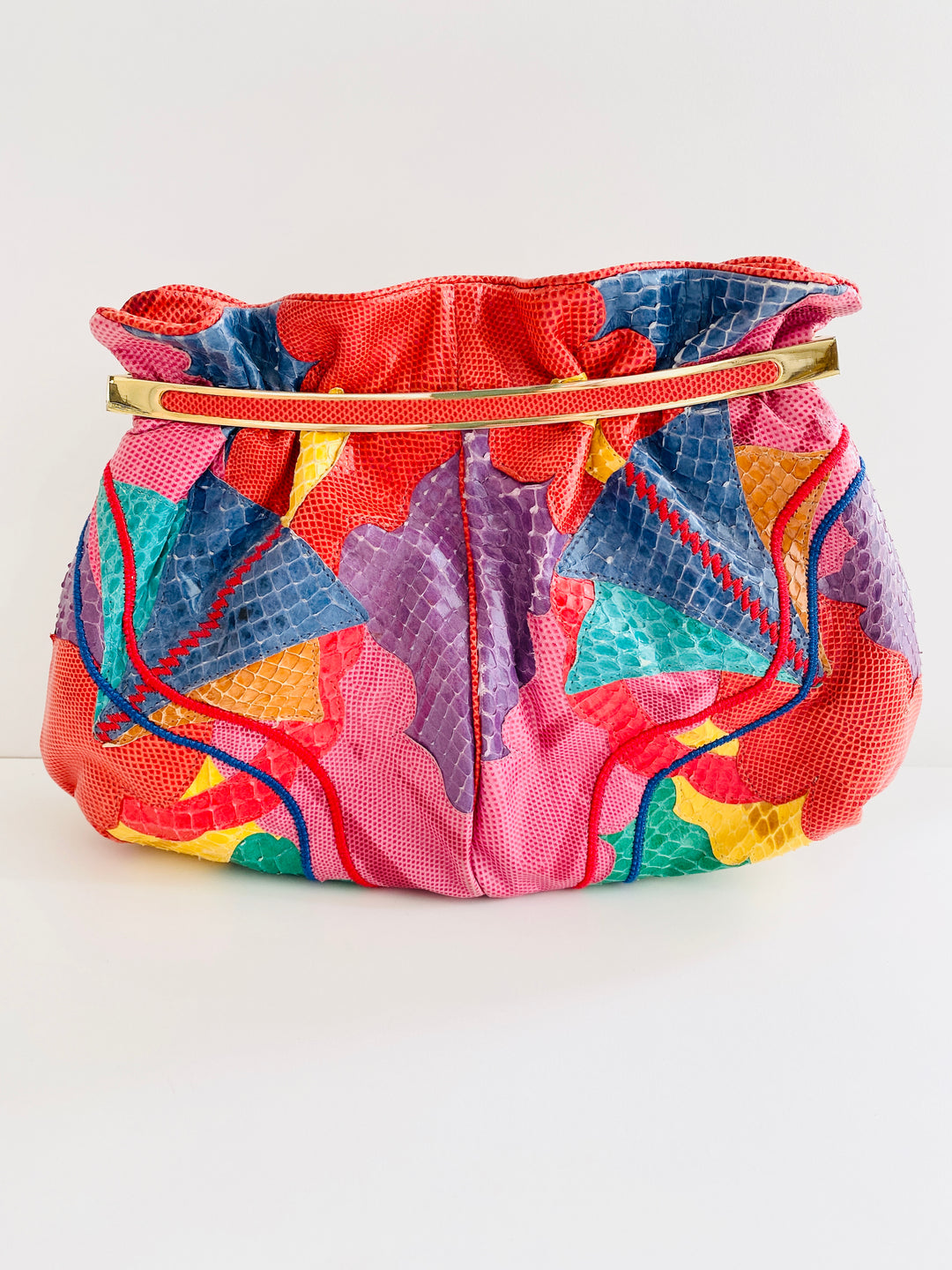 Carlo Fiori 1980s Snakeskin & Leather Handbag – Mon Tigre