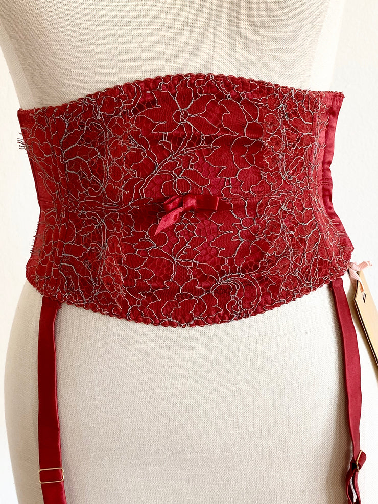 Agent Provocateur Red "Delphine" Waspie 32DD Sz 3