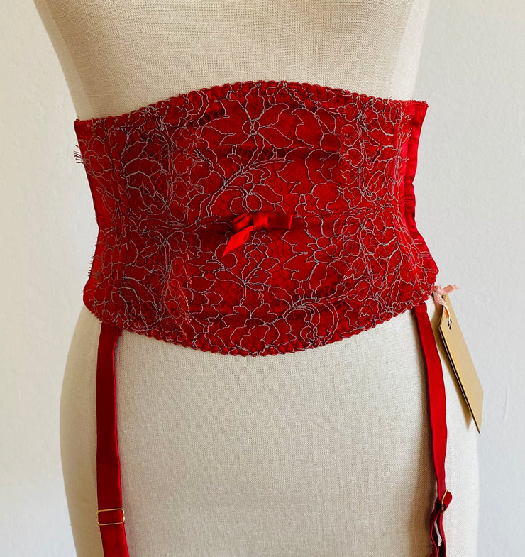 Agent Provocateur Red "Delphine" Waspie 32DD Sz 3