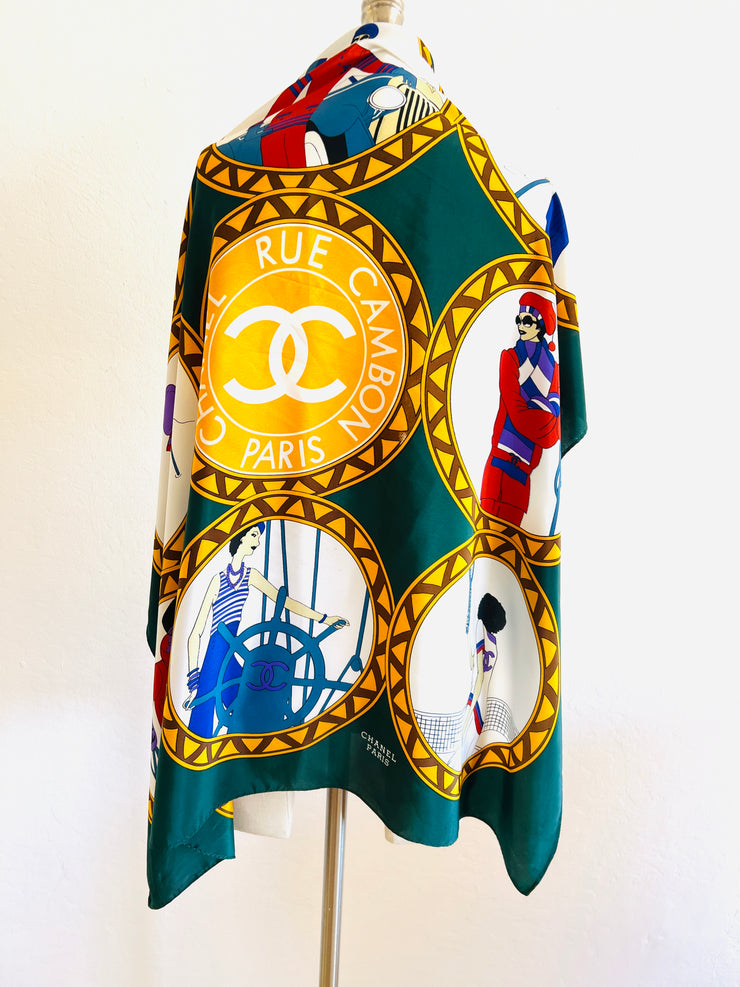 Sports Theme Silk Scarf