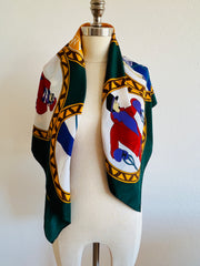 Sports Theme Silk Scarf