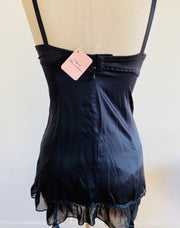 Black Silk Bodysuit 34C