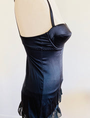 Black Silk Bodysuit 34C
