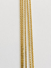 14K Gold 5-Strand Cable Chain Necklace
