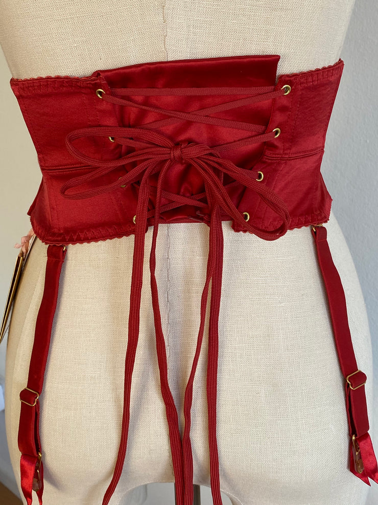 Agent Provocateur Red "Delphine" Waspie 32DD Sz 3