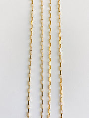 14K Italian Paperclip Cable Chain Necklace