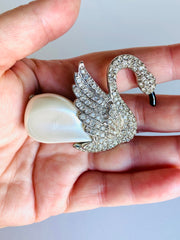 Kenneth Lane Swan Brooch