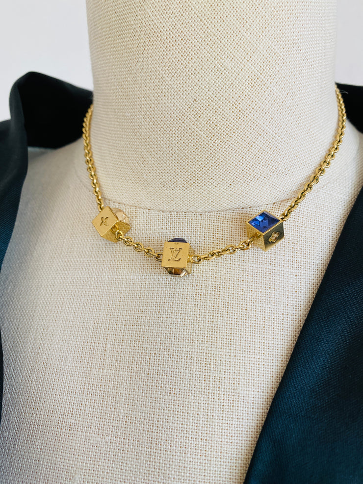Louis Vuitton Gamble Necklace Earring Set