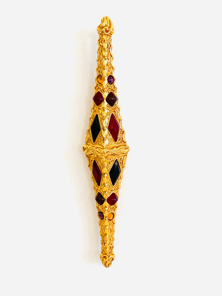 Large Christian Dior Boutique Cabochon Brooch