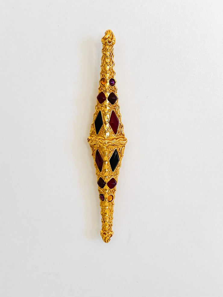 Large Christian Dior Boutique Cabochon Brooch