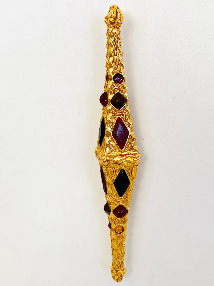Large Christian Dior Boutique Cabochon Brooch