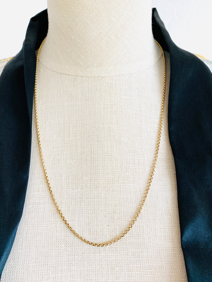 1960s 14K Cable Chain Necklace