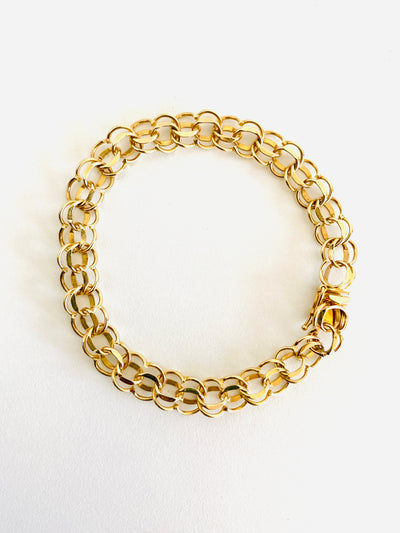 14k Double Link Bracelet