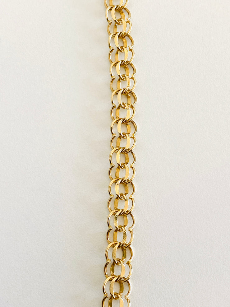 14k Double Link Bracelet