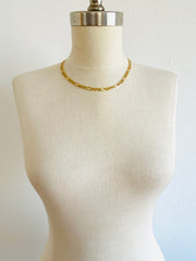 Unisex 14K Italian Figaro Chain Necklace
