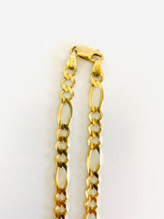 Unisex 14K Italian Figaro Chain Necklace