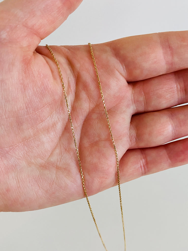 Delicate 14K Cable Chain Necklace 1.8 grams
