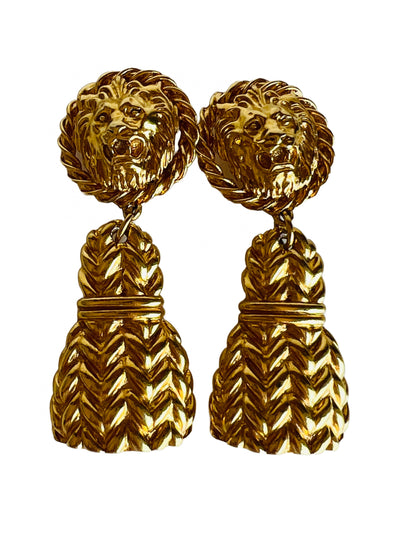 Lion Dangle Earrings