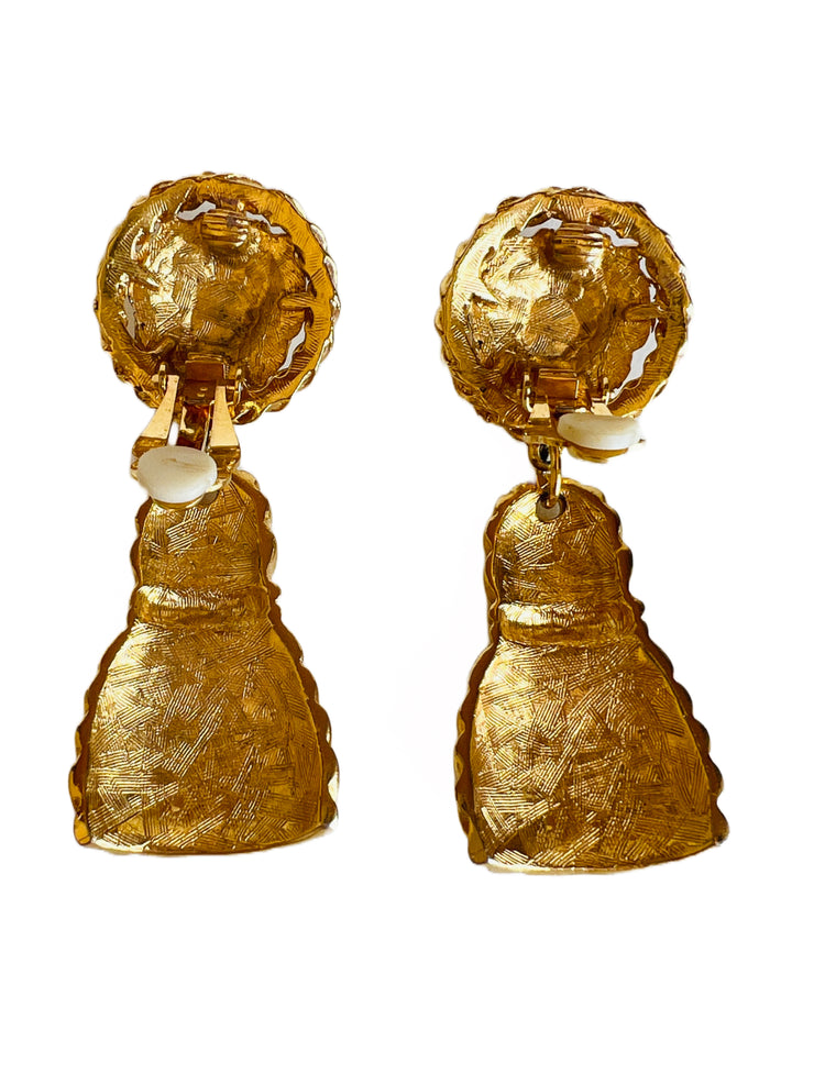Lion Dangle Earrings