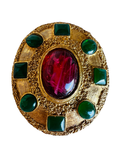 Cadoro Cabochon Necklace Pendant / Brooch