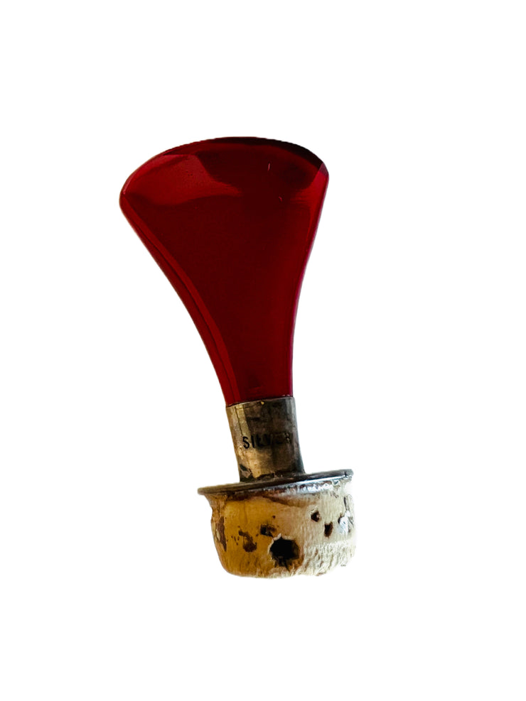 19th Century Ruby Red Perfume Cologne Bottle