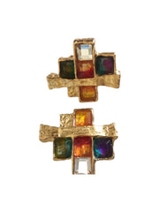 Geometric Clip Earrings