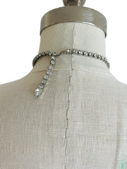 Weiss Rhinestone Choker Necklace & Earrings
