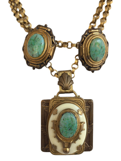 1993 Patrice Designs Egyptian Revival Necklace Earring Set