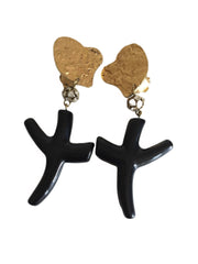 Cross Clip Earrings