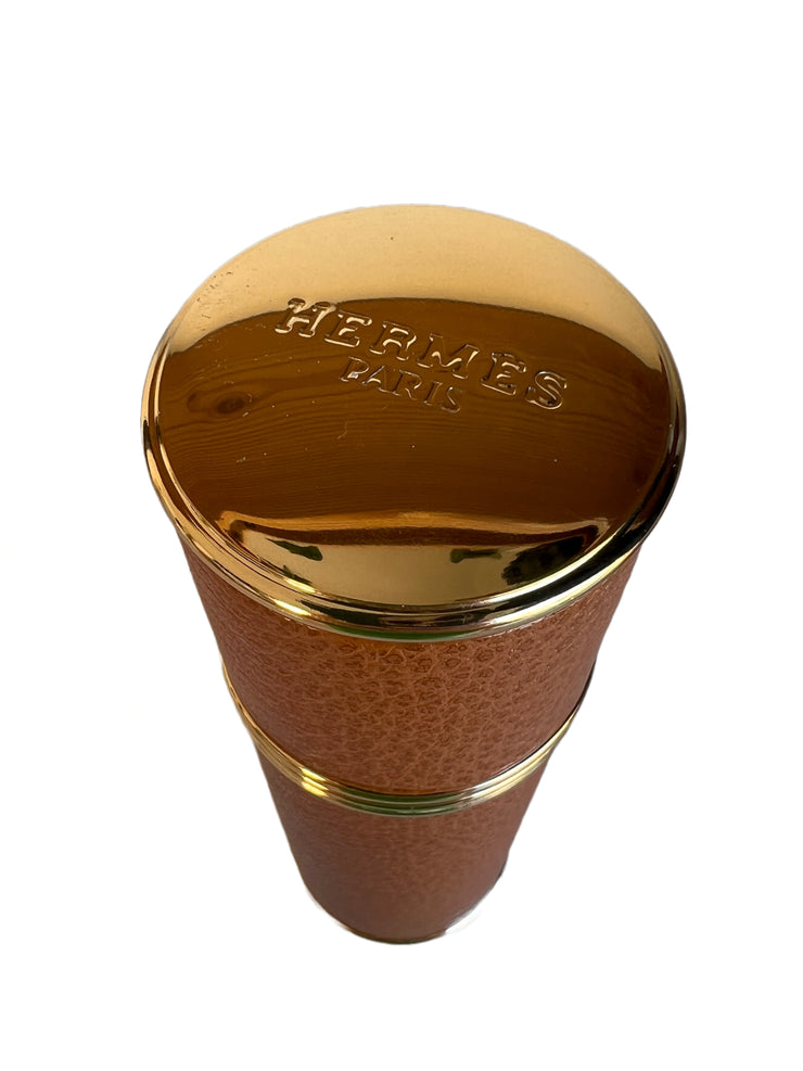 1990's Hermes Caleche Leather Spray Soie De Parfum