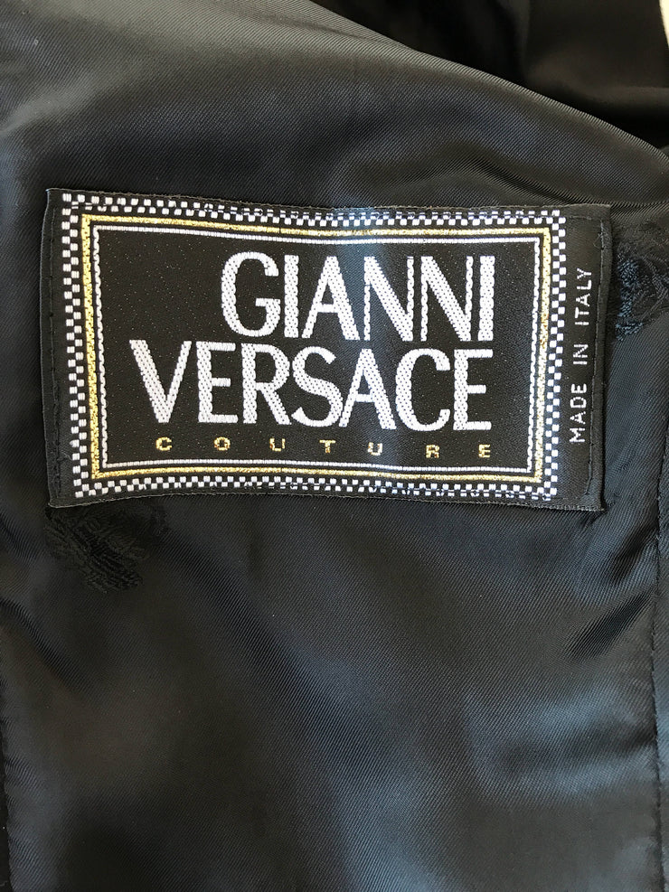 1990's Versace Couture Red Wool Mohair Jacket
